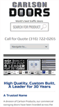 Mobile Screenshot of carlsontrafficdoors.com
